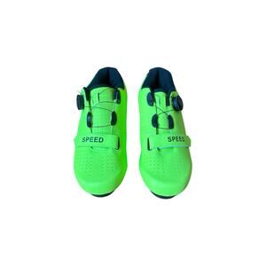 YOW SPEED Unisex Cycling Shoes Size 43 (US Size 10) - Neon Green - Excellent